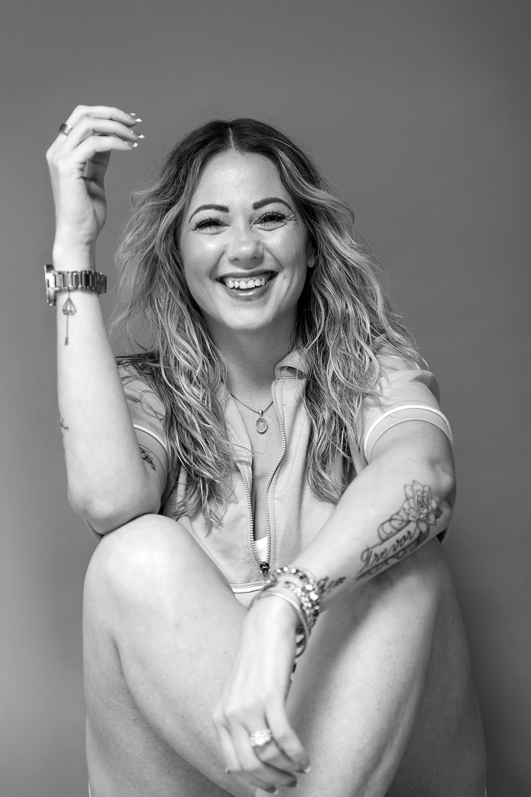 Andrea Merrill, black and white photograph